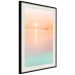 Wall Poster Summer Cruise - pastel seascape against a sunset backdrop 134999 additionalThumb 2
