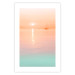 Wall Poster Summer Cruise - pastel seascape against a sunset backdrop 134999 additionalThumb 25