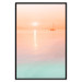 Wall Poster Summer Cruise - pastel seascape against a sunset backdrop 134999 additionalThumb 18