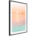 Wall Poster Summer Cruise - pastel seascape against a sunset backdrop 134999 additionalThumb 6