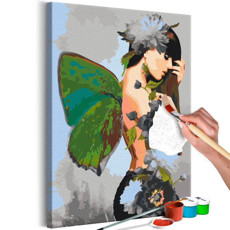 Paint by Number Kit Butterfly Woman 135399 additionalImage 3