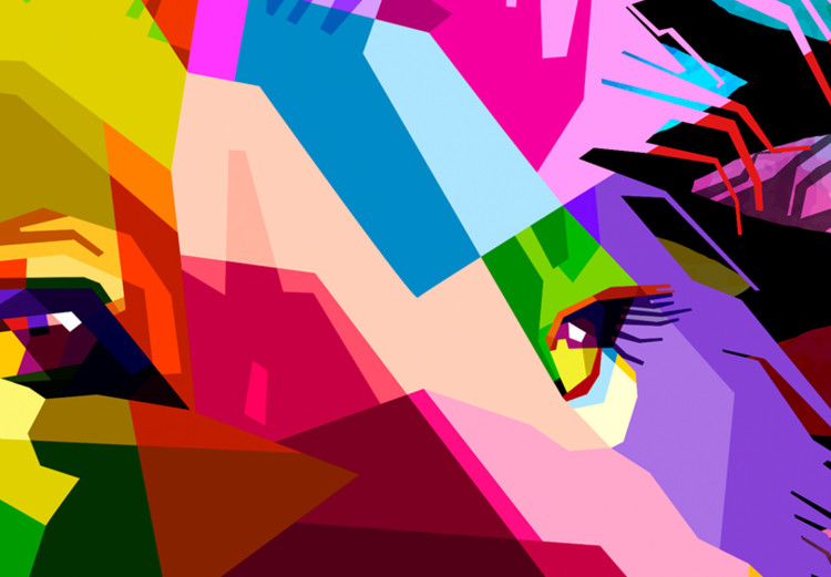 Large canvas print Rainbow Lion II [Large Format] 136399 additionalImage 4