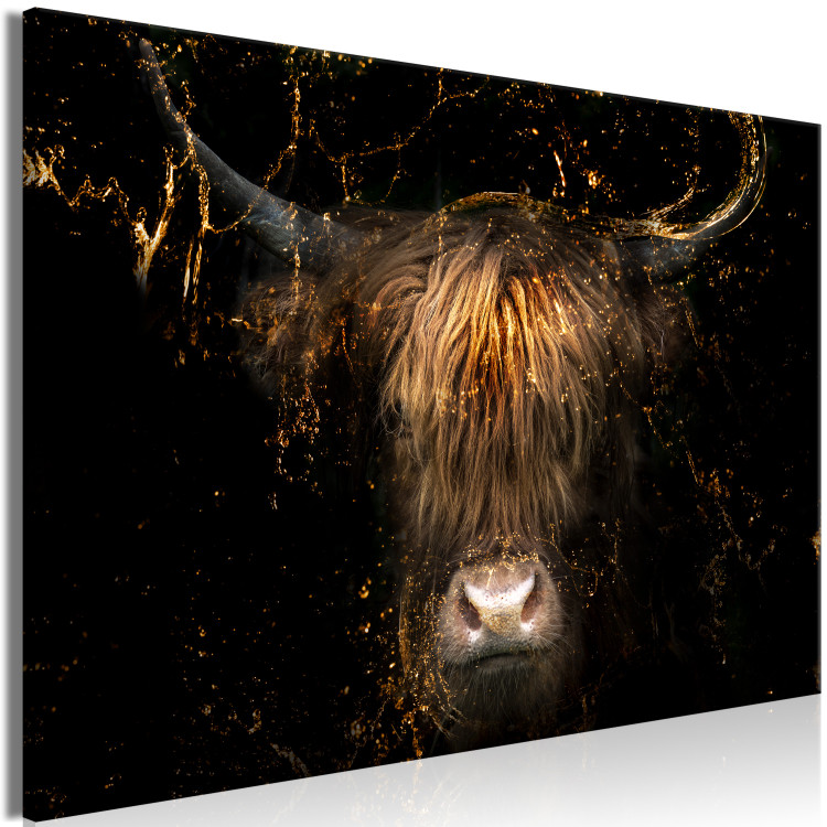 Large canvas print Golden Bull [Large Format] 138699 additionalImage 2
