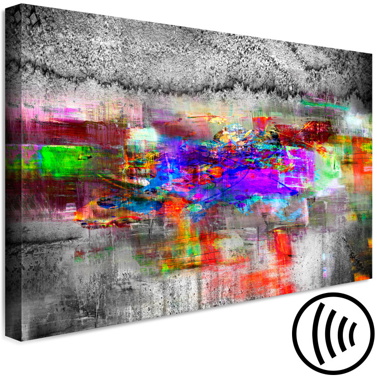 Canvas Art Print Colorful Elevation (1-piece) Wide - modern abstraction 142799 additionalImage 6