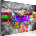 Canvas Art Print Colorful Elevation (1-piece) Wide - modern abstraction 142799 additionalThumb 2