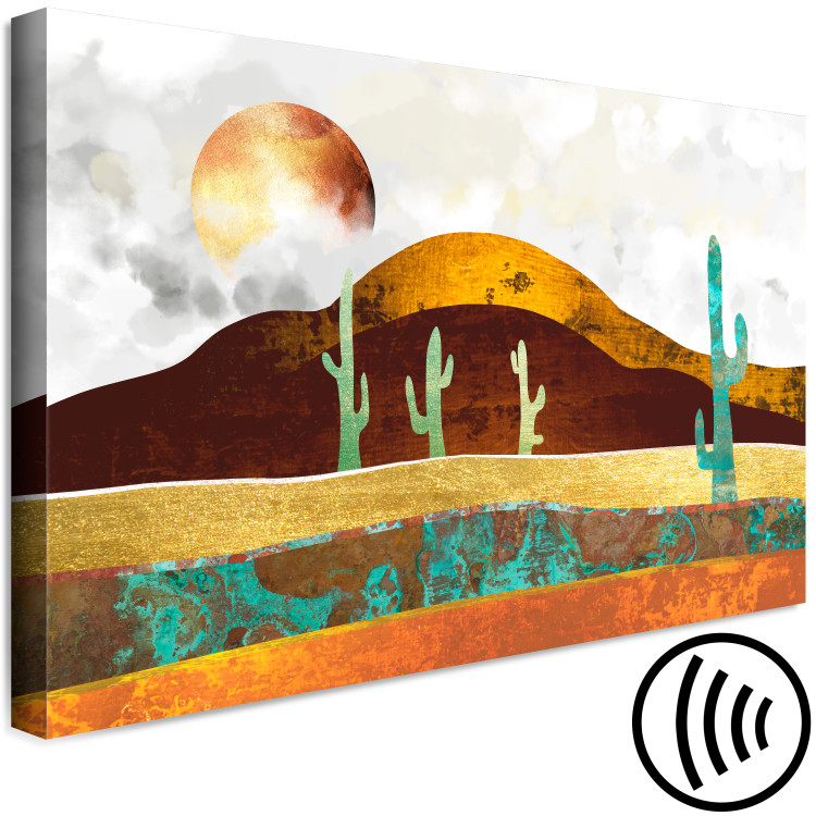 Canvas Cactus Landscape (1-piece) Wide - desert landscape in sunlight 142999 additionalImage 6