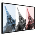 Poster Paris Collage - Three Photos of the Eiffel Tower in the National Colors of France 144799 additionalThumb 5