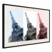 Poster Paris Collage - Three Photos of the Eiffel Tower in the National Colors of France 144799 additionalThumb 7