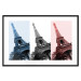 Poster Paris Collage - Three Photos of the Eiffel Tower in the National Colors of France 144799 additionalThumb 24