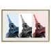 Poster Paris Collage - Three Photos of the Eiffel Tower in the National Colors of France 144799 additionalThumb 27