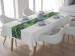Table Runner Green corner - leaves of various shapes, shown on a white background 147299 additionalThumb 2