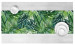 Table Runner Green corner - leaves of various shapes, shown on a white background 147299 additionalThumb 3