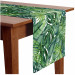 Table Runner Green corner - leaves of various shapes, shown on a white background 147299
