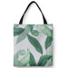 Shopping Bag Lightness of leaves - a subtle plant composition on a white background 147499
