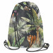 Backpack In the jungle - palm trees, tiger and monkey on dark background 147699