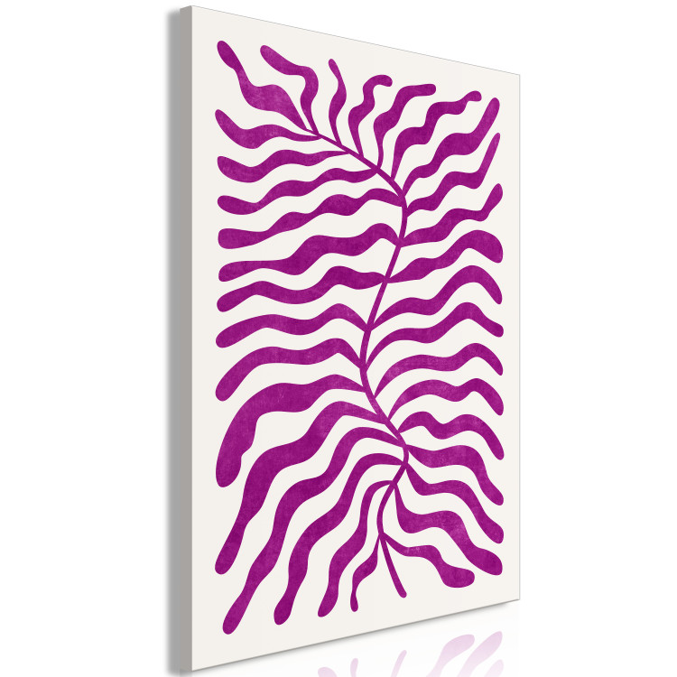 Canvas Art Print Geometric Abstraction (1-piece) - purple shapes and forms 149699 additionalImage 2