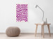 Canvas Art Print Geometric Abstraction (1-piece) - purple shapes and forms 149699 additionalThumb 3