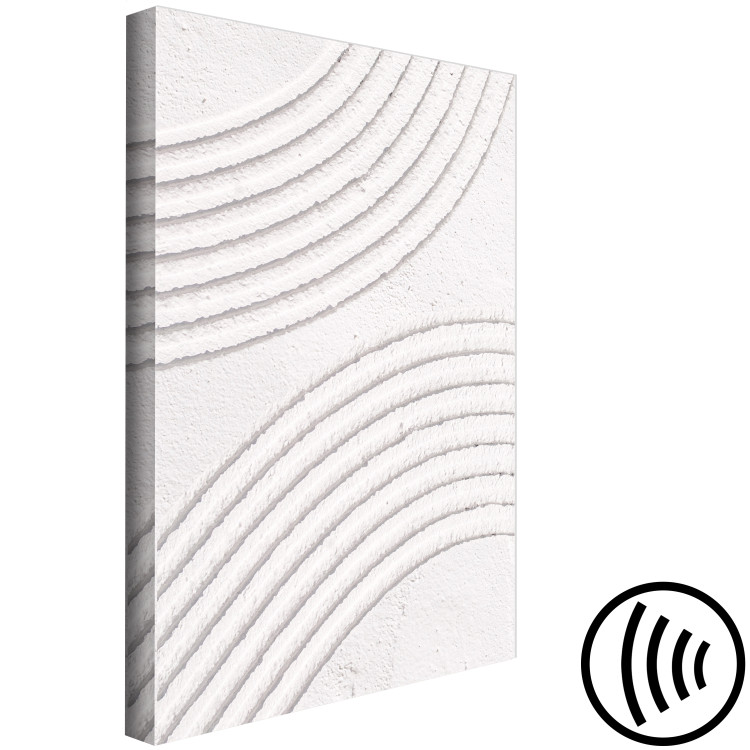 Canvas Art Print Structural Patterns - Rounded Elements Carved in Cement 149899 additionalImage 6