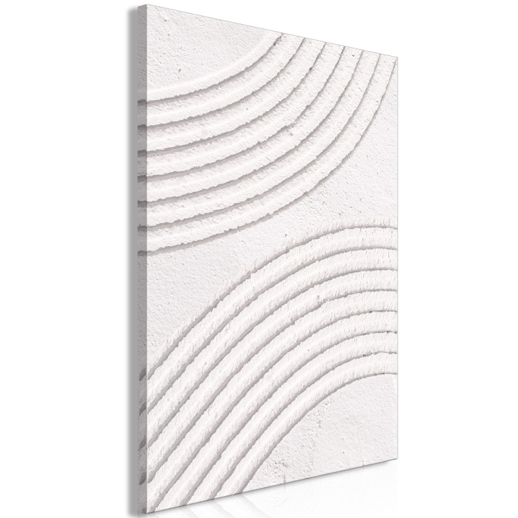 Canvas Art Print Structural Patterns - Rounded Elements Carved in Cement 149899 additionalImage 2