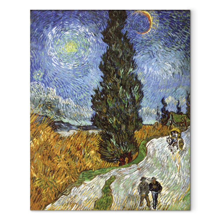Art Reproduction Road With Cypress and Star 150399