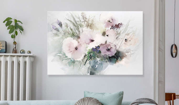 Large canvas print Print Bouquet of Flowers - Floral Composition Painted With Watercolor [Large Format] 150999 additionalImage 3