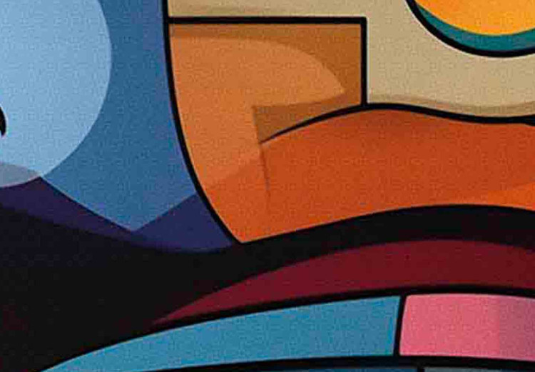 Large canvas print Colorful Faces - A Geometric Composition in the Style of Picasso [Large Format] 151099 additionalImage 5