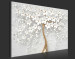 Acrylic print Decorative Magnolia - Golden Tree With White Flowers [Glass] 151499 additionalThumb 4