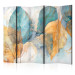 Room Separator Delicate Breeze of Autumn - Subtle Leaves on an Abstract Background II [Room Dividers] 151799