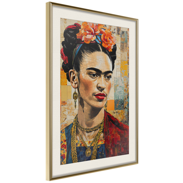 Wall Poster Frida Kahlo - Mosaic Portrait Inspired by Klimt’s Style 152199 additionalImage 10