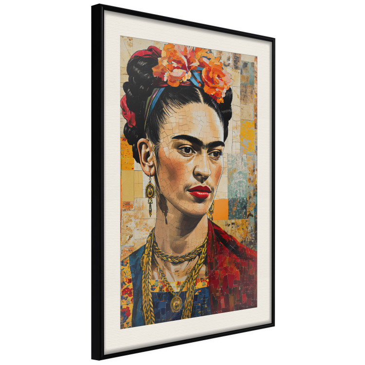 Wall Poster Frida Kahlo - Mosaic Portrait Inspired by Klimt’s Style 152199 additionalImage 9