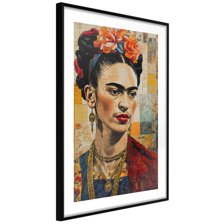 Wall Poster Frida Kahlo - Mosaic Portrait Inspired by Klimt’s Style 152199 additionalImage 5