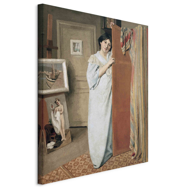 Reproduction Painting Interieur d'atelier avec la femme de l'artiste 154899 additionalImage 2