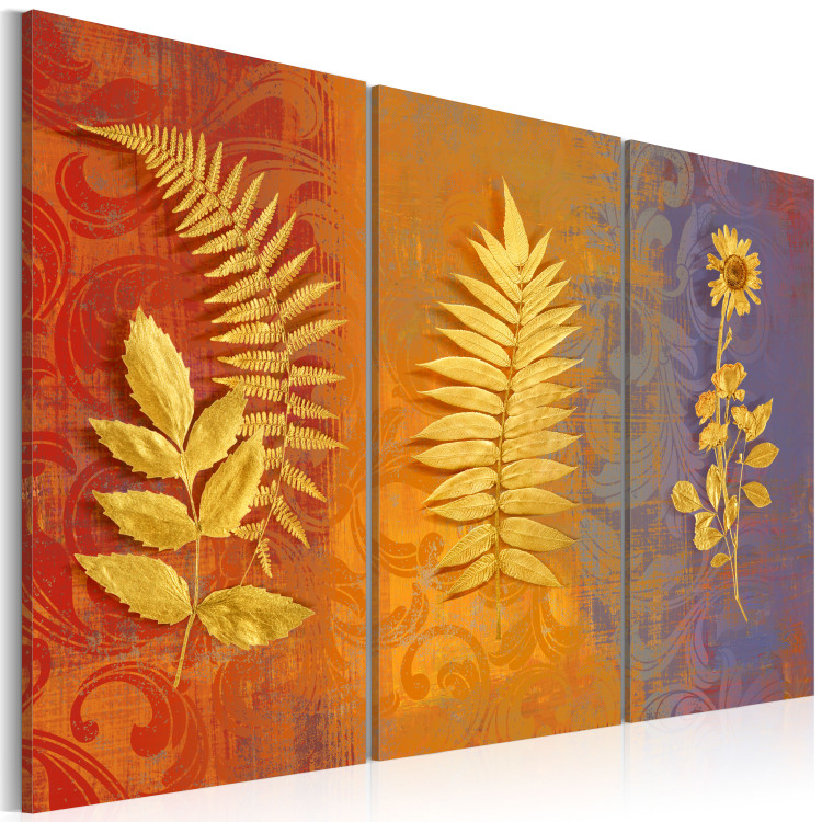 Canvas Print Dried flowers - triptych 58799 additionalImage 2