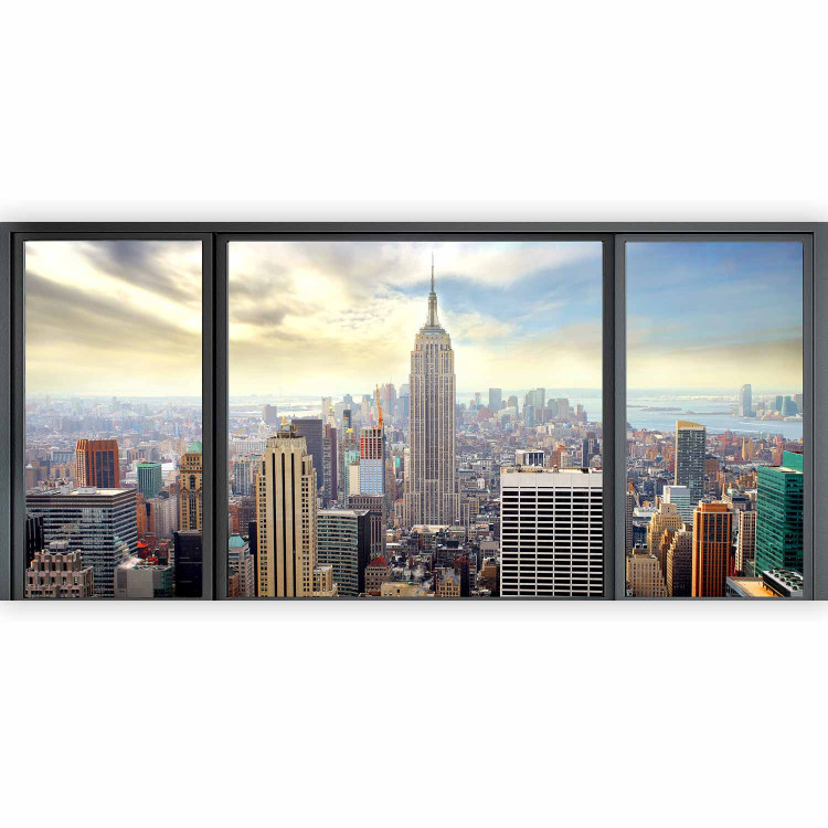 Photo Wallpaper Sunny Day in New York - Urban Architecture with Skyscrapers 60099 additionalImage 1