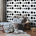 Modern Wallpaper Black dots 89399 additionalThumb 9