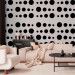Modern Wallpaper Black dots 89399