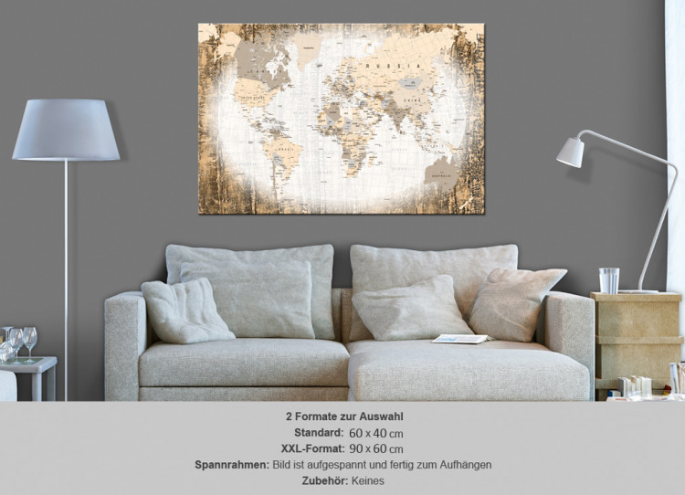 Decorative Pinboard Enclave of the World [Cork Map] 92199 additionalImage 7