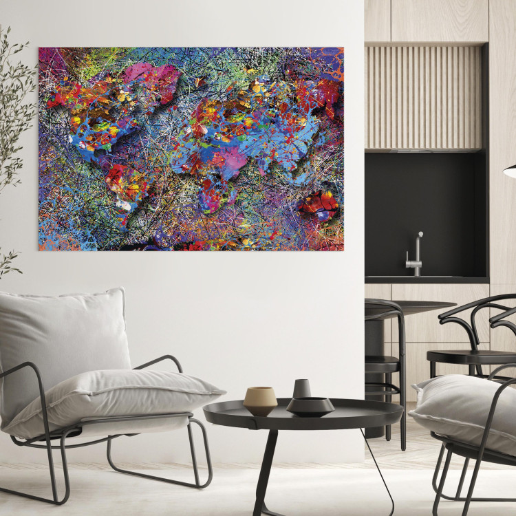 Canvas Map: Jackson Pollock inspiration  92599 additionalImage 5