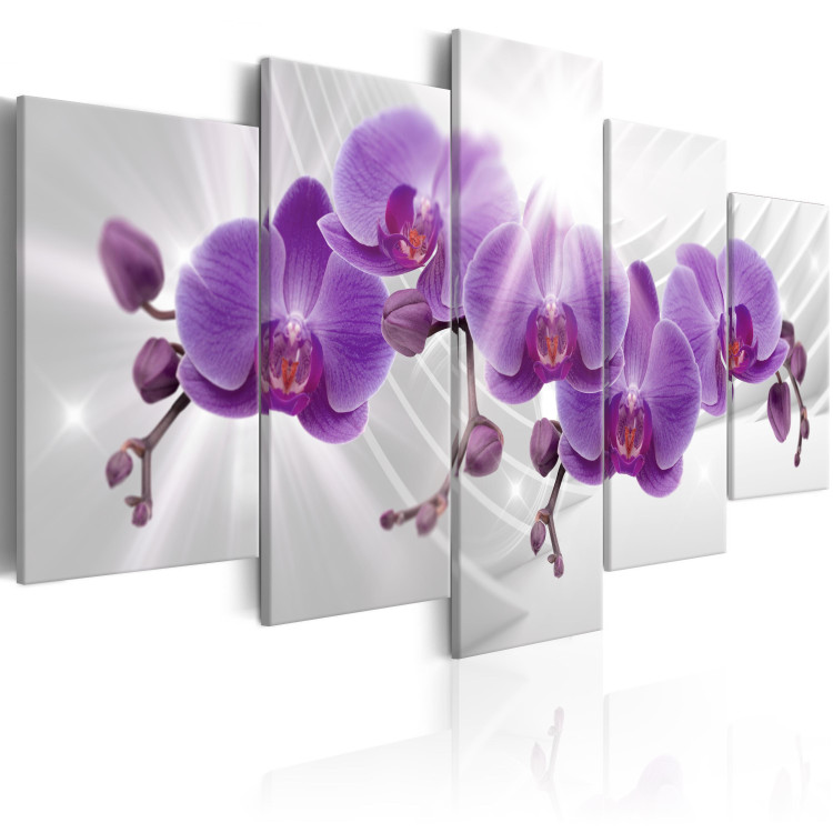 Canvas Print Abstract Garden: Purple Orchis 98099 additionalImage 2